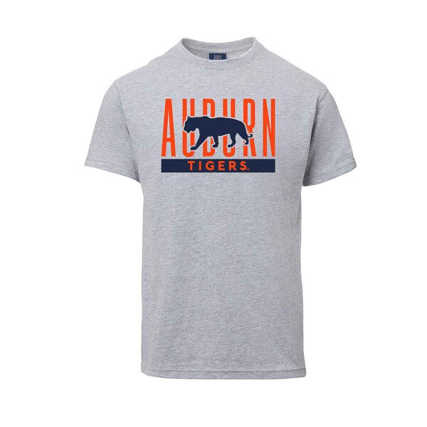 Auburn Walking Tiger Overlay Tee